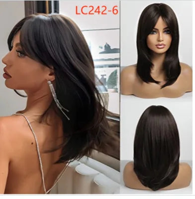 CharmSource Blonde Long Hair Natural Straight Wig Synthetic Wigs  for Women Daily Party High Density
