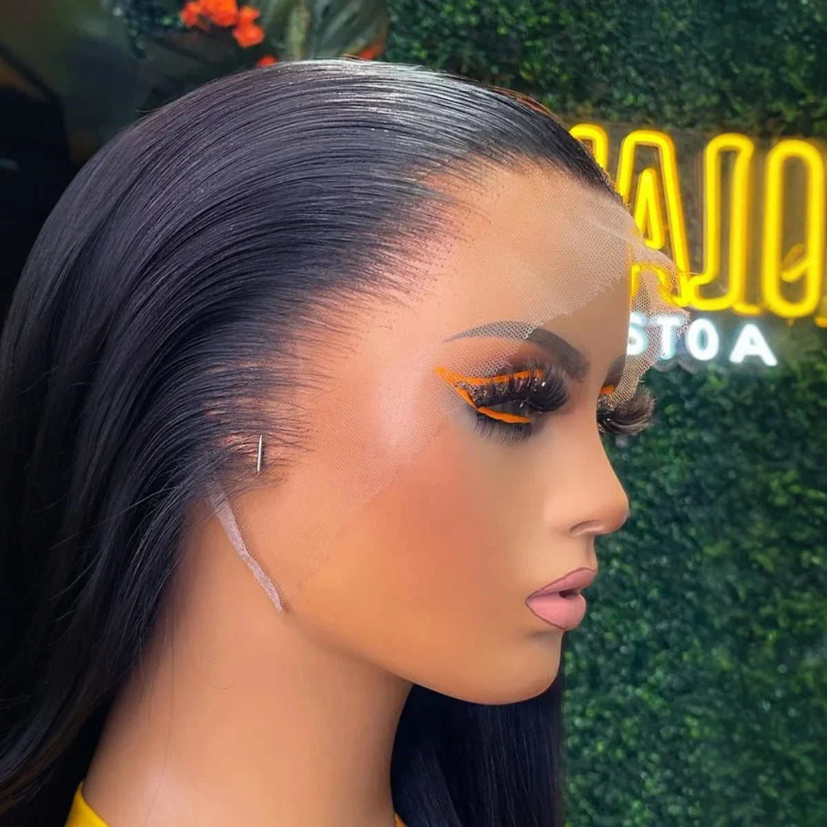 250% 40Inch Straight Lace Front Hair Wigs Human Hair 13x6 HD Lace Frontal Wig 13X4 Bone Straight Human Hair Wig Pre-plucked For Women