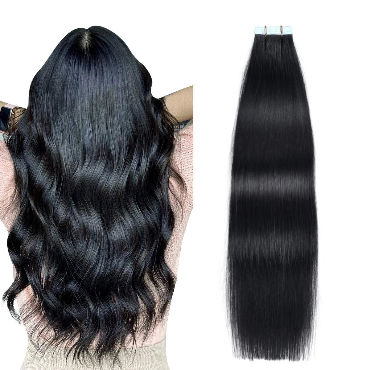 Invisible Tape in Wig, Hair Wigs Extensions Real Remy Hair Extensions and Accessories for Women Ash Blond mixed Platinum Blond Straight Wig Hairpieces