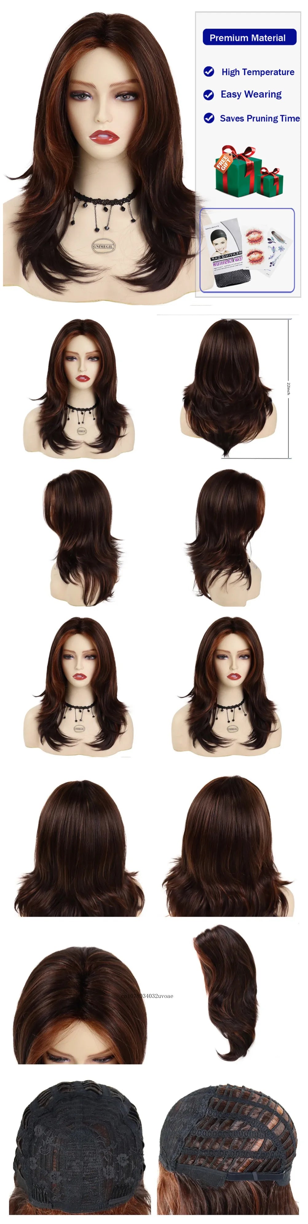 Synthetic Salt and Pepper Wigs with Curtain Bangs Long Hair Style Wig Natural Mix Silver Gray Wigs for White Women Halloween Costume