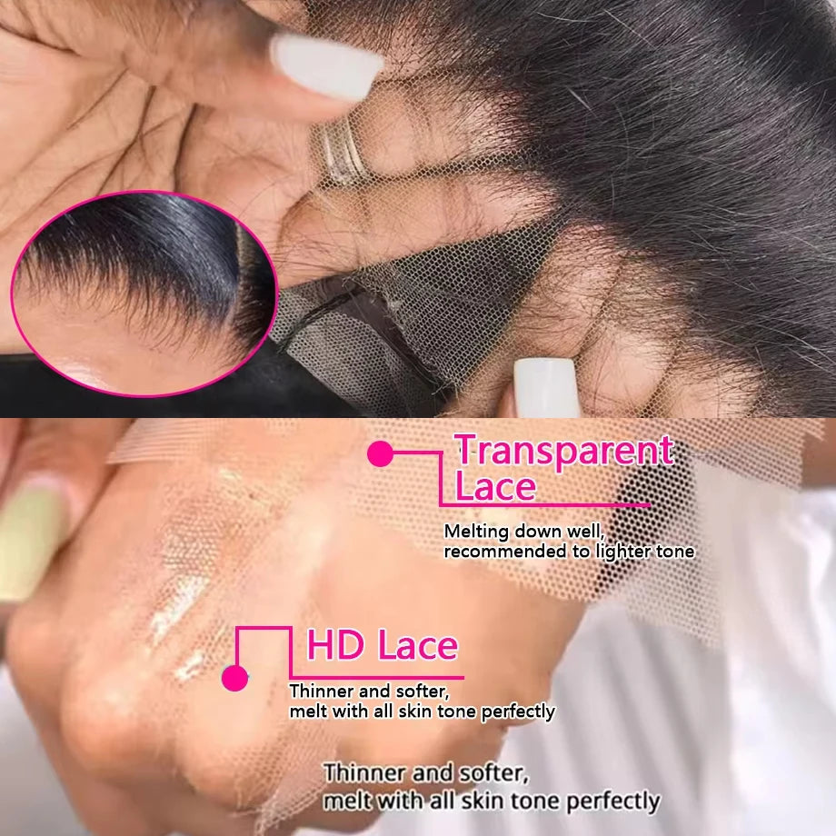 Deep Wave Frontal Wig 13x6 Hd Lace Curly Human Wigs Hair Loose Water Wave 30 - 40 Inch 13x4 Hd Lace Front Wigs For Black Woman