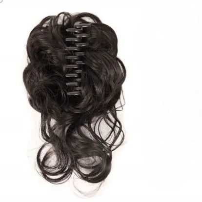 WIGSIN Synthetic Messy Bun Wig Extension and Accessories Claw Clip in Hair Wigs Piece Hair Buns Short Curly Hair for Women Daily Use