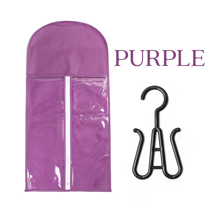 Wig storage Bags Hair Extensions and Accessories Storage Bag With Hanger For lace Hair Wigs Hair Extension Holder wig hanger With bag wigs Accessories