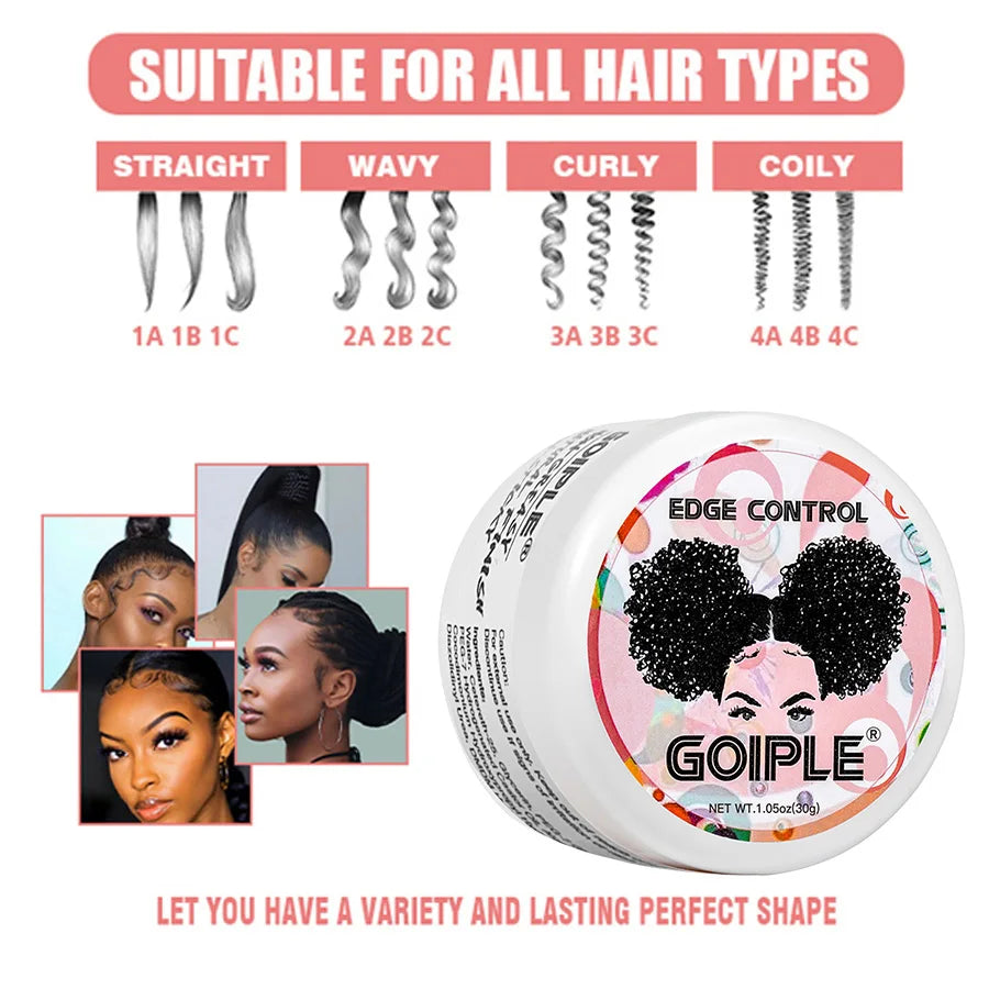 Wig Adhesive Double-ended Applicator Fast-dry Invisible Bonding, Hair Wigs Wax Stick Smoothing Broken Hair & Edge Control Wax for Wigs