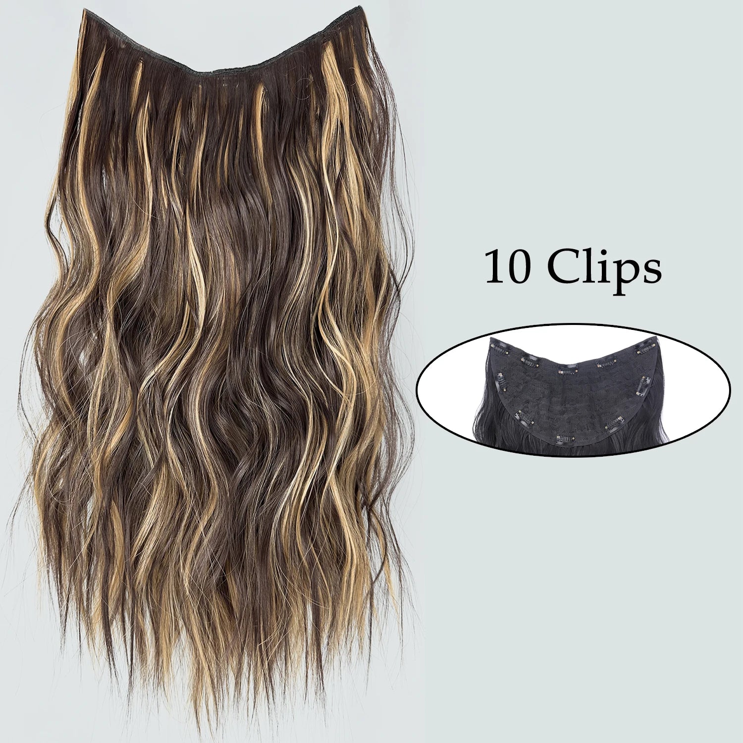 Synthetic Wig 5 Clip In Hair Accessories and Extensions Long Straight Wigs Hair Style Hairpiece Black Brown Blonde 80CM Natural Fake Hair For Women