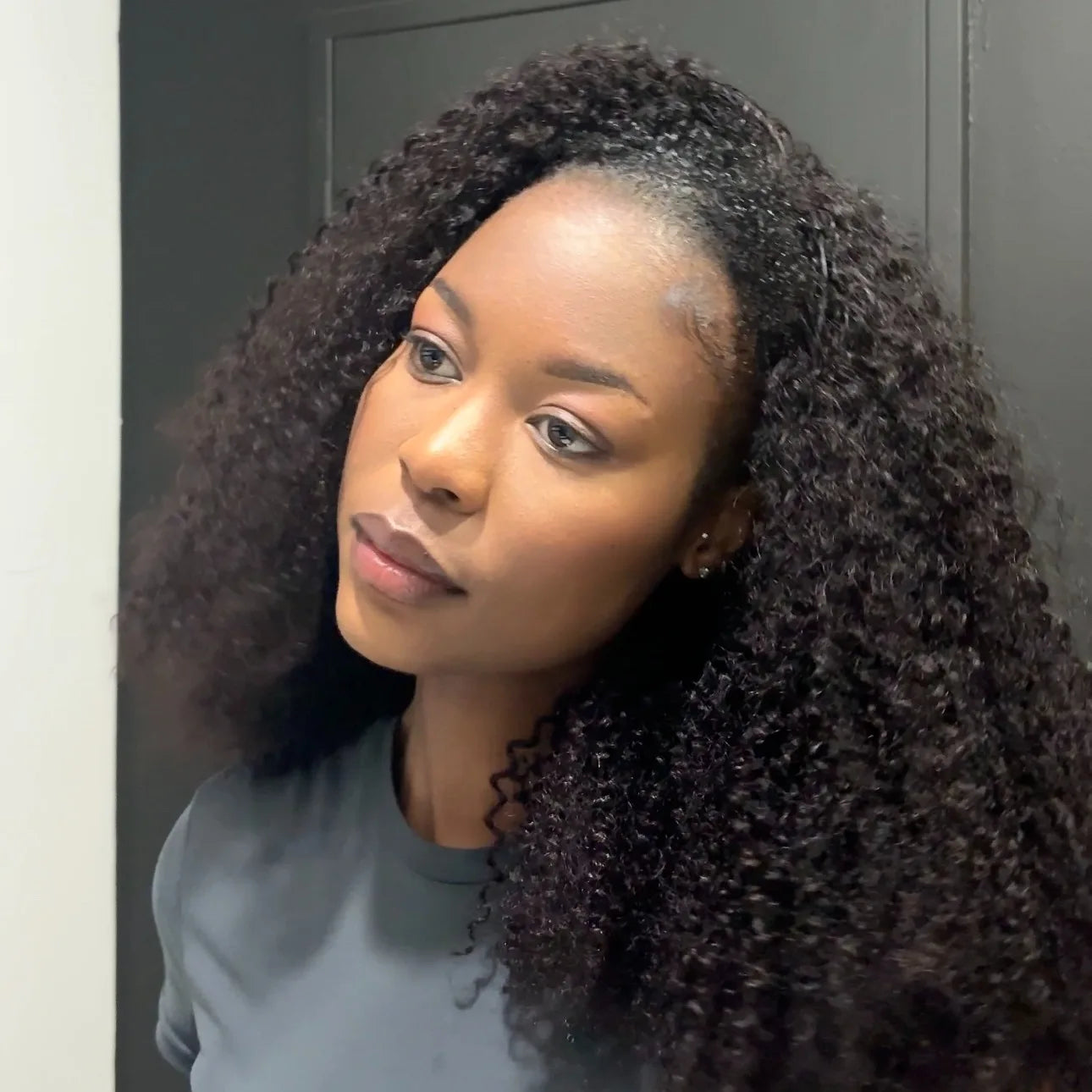 250% V Part Wig Human Hair No Leave Out Full Machine Made Afro Kinky Curly Human Hair Wigs For Women 100% Quality High Density