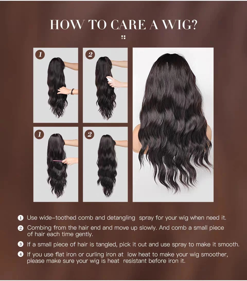 EASIHAIR Short Straight Bob Hair Wigs Synthetic Wig for Women Brown Straight Natural Wigs with Eight Character Daily Cosplay for Women Hair Style