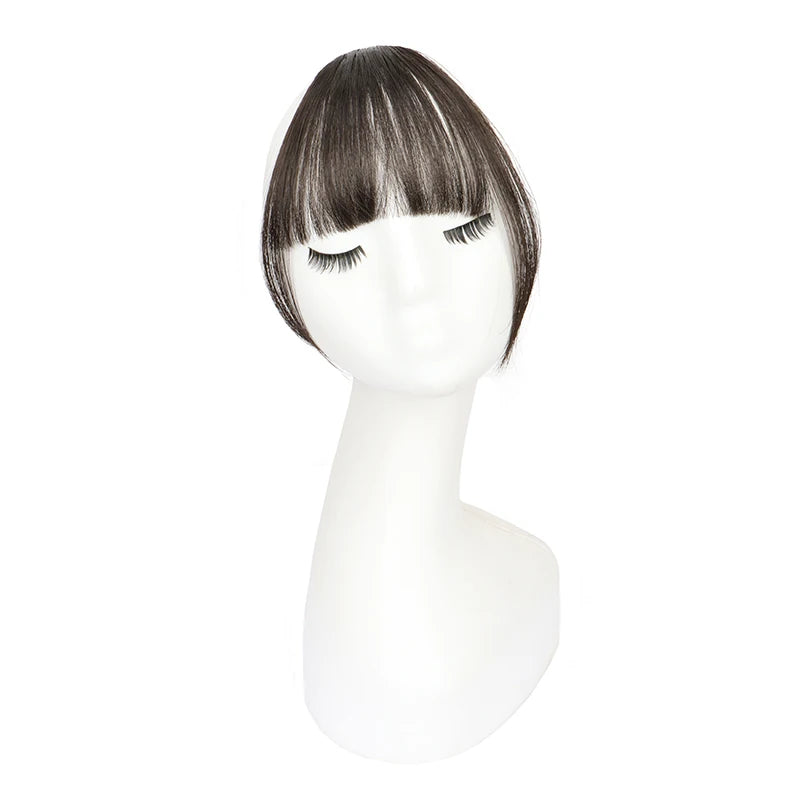 Synthetic Fake Invisible Air Bangs Wig Hair Accessories and Extension Front Fringes Hairpiece Black Brown Wigs Hair Accessories and Extension for Women