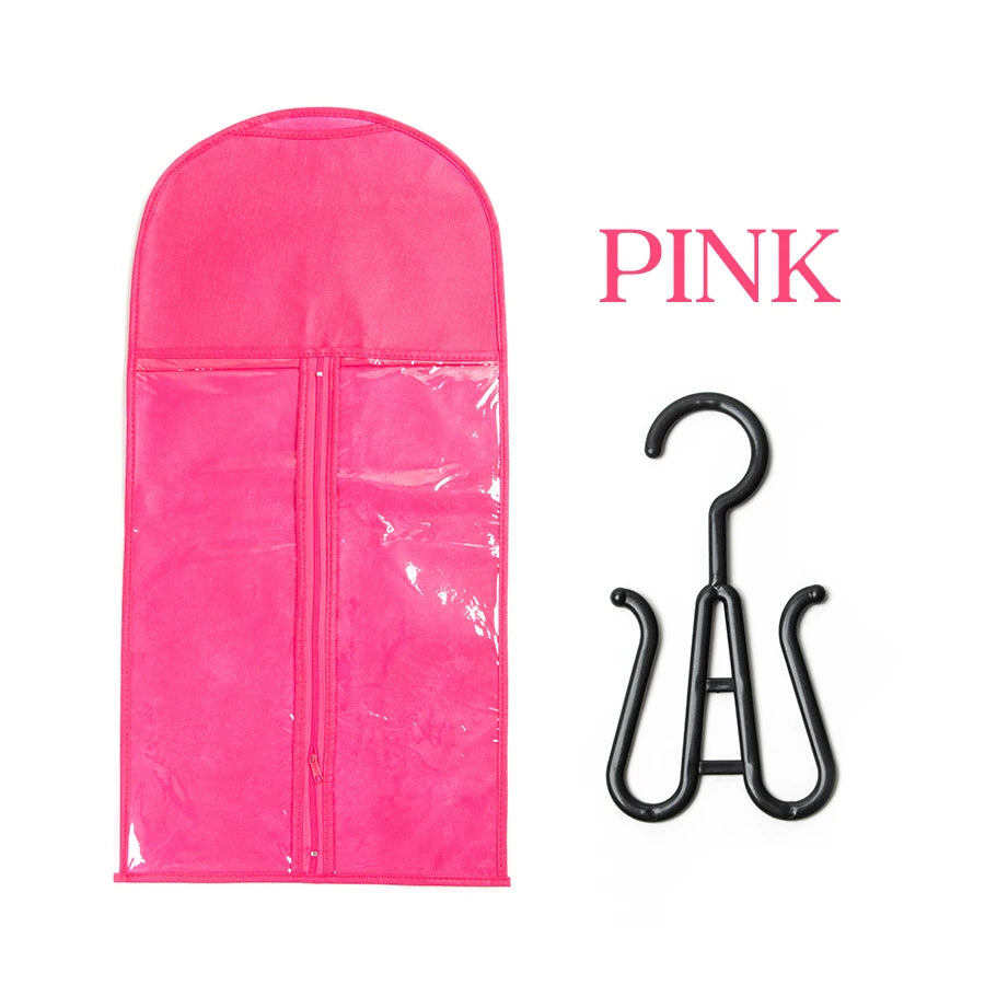 Wig storage Bags Hair Extensions and Accessories Storage Bag With Hanger For lace Hair Wigs Hair Extension Holder wig hanger With bag wigs Accessories