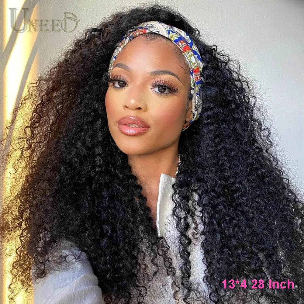 Mongolian Kinky Curly Wig Human Hair 13x4 Curly Lace Front Human Hair Wigs Hair Kinky Curly Lace Closure Wig For Women 180 Density