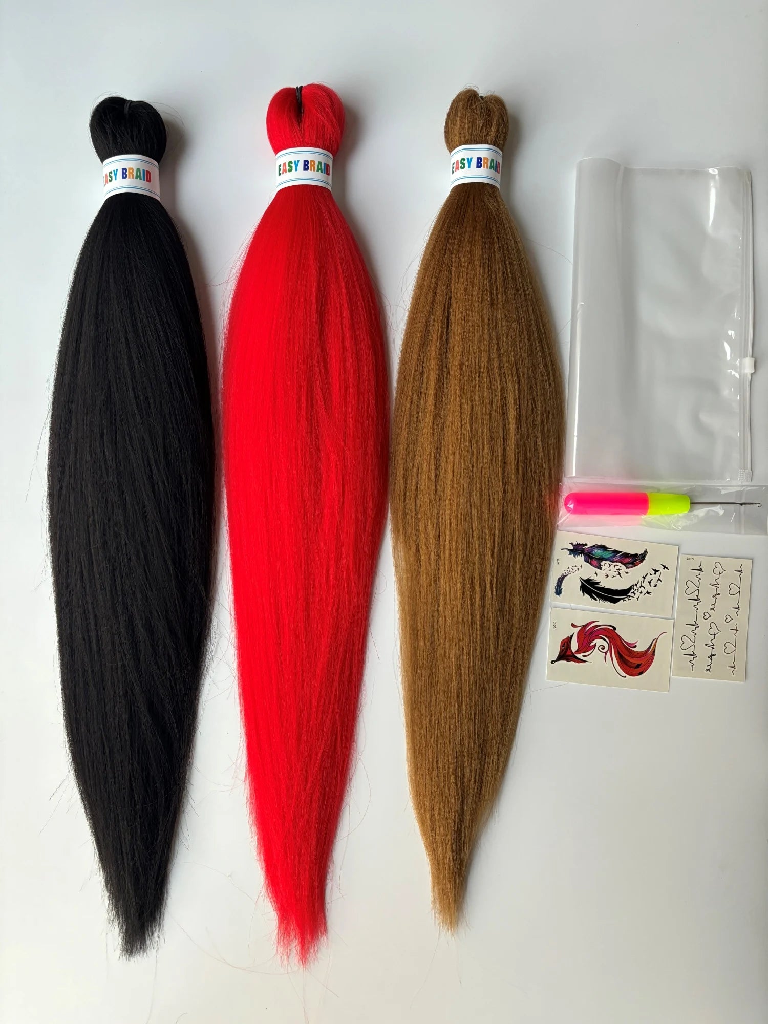 Windle Wig Hair Extensions and Accessories for Women Box Twist Braids Easy Crochet Hair Wigs EZ Pre stretched Braiding Hair Flame Retardant Synthetic