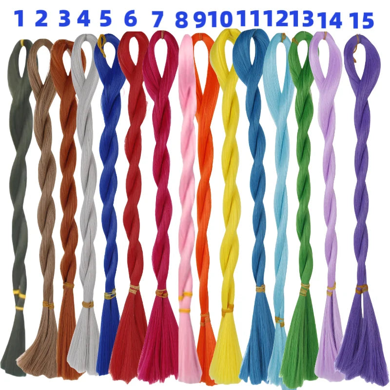 Long Wigs 80cm Wig Heat-resisting Doll Hair Wigs Tree for DIY Handmade Doll Hair Accessories and Extension
