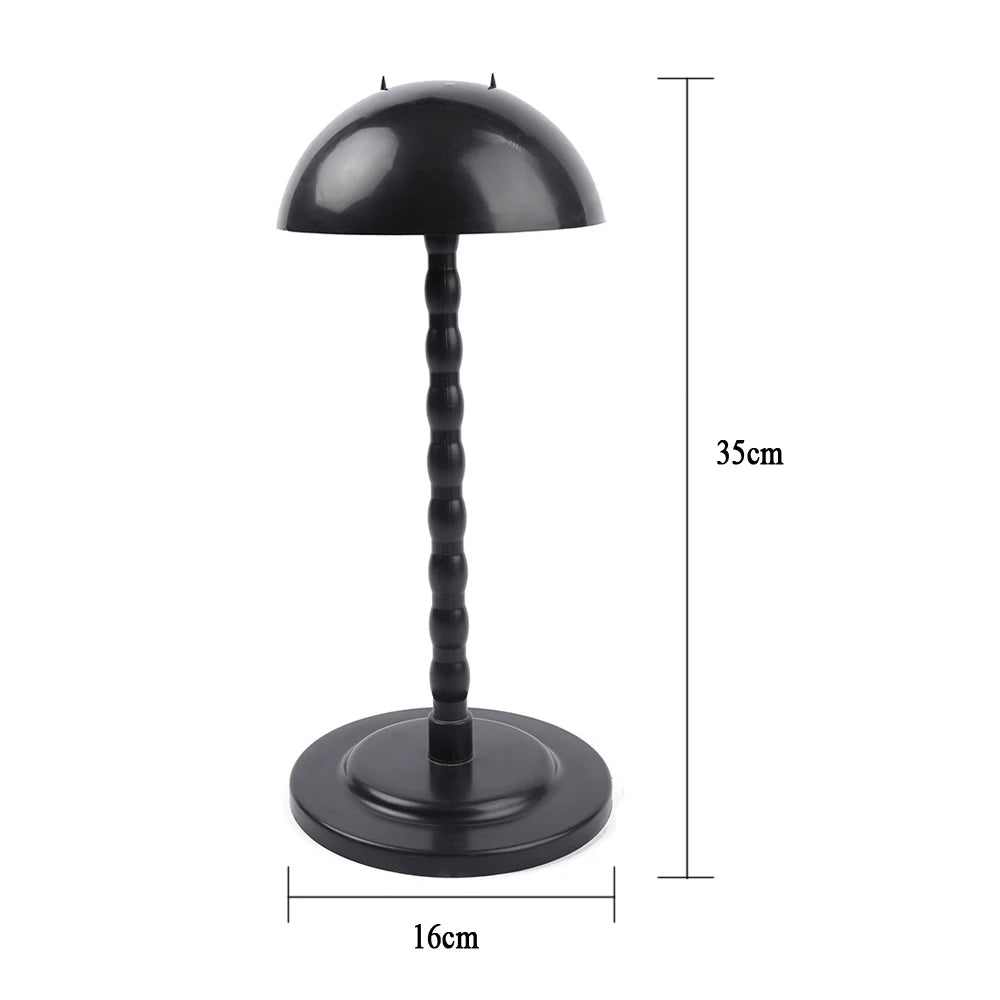 Wig Stand Mushroom Top Plastic Folding Stable Durable Hair Wigs Portable Head Hat Cap Display Holder Tools For Styling Wigs Toupee
