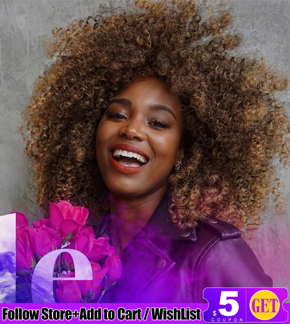 Latisha HD Synthetic Lace Front Wigs Curly Pre Plucked Lace Frontal Wig with Bangs for Women Highlight with Babyhair 24Inch Wigs