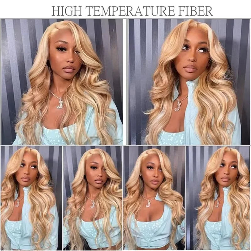 P30/613 Body Wave Highlight Wig 100% Vietnamese Glueless Hair Style Wigs Human Hair 613 Bone Straight Blonde Wigs 13x6 Hd Lace Frontal Wig