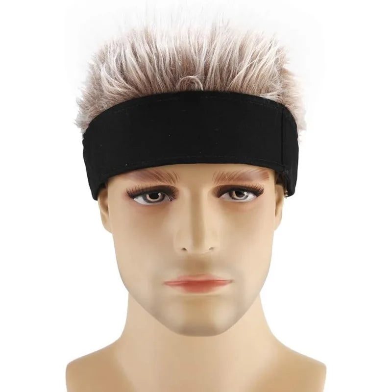 Wig Cap Adjustable Baseball Cap Hair Wigs Spiked Hair Unisex Casual Simple Sun Hat Decorative Wig Spiked Baseball Cap Cycling, Hair Style