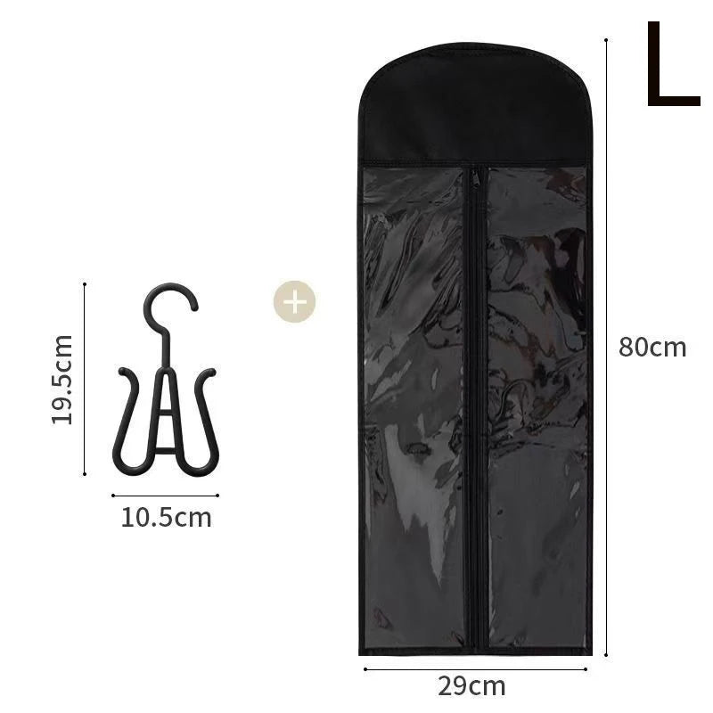Wig Storage Bag With Hanger Holder Case Hair Wigs Pouch Water Dust-Proof Organizer Protect For Professional Hair Extensions and Accessories