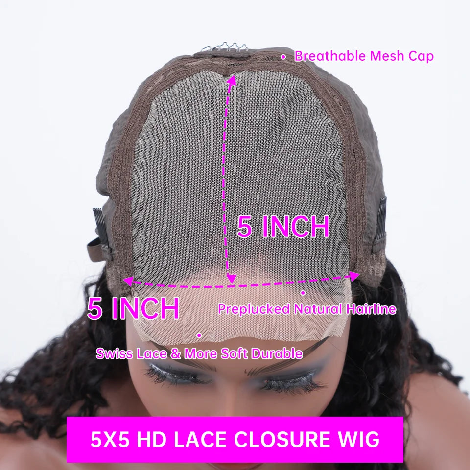 200% Density 99J 13x4 HD Lace Front Human Hair Style Wigs Burgundy 30 40 Inch Deep Wave Curly Glueless Lace Frontal Closure Wig