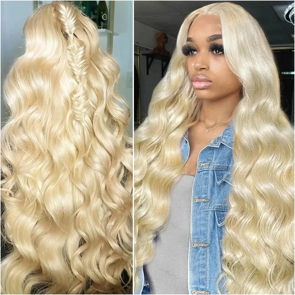 613 Body Wave 13x6 Hd Transparent Lace Frontal Wig Brazilian 100% Human Hair 13x4 Lace Front Pre-Plucked Hair Wigs 200% Density 36inch