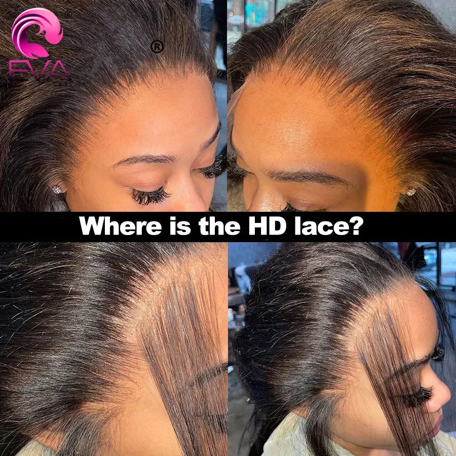 Skinlike HD Lace Frontal 13X4 13X6 Human Hair Wigs Closures Pre Plucked Invisible HD Lace Free Part 7x7 6x6 5x5 HD Lace Closure Only Wig