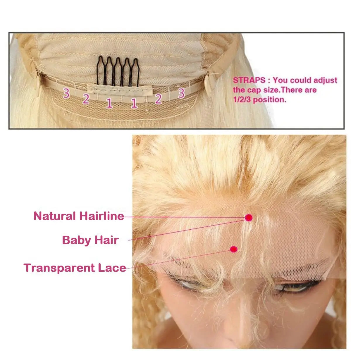 613 Blonde Deep Wave Hair Wigs 13x4 13x6 HD Transparent Lace Front Wig 100% Human Hair HD Lace Closure Wig For Women Nature Black Hair Style