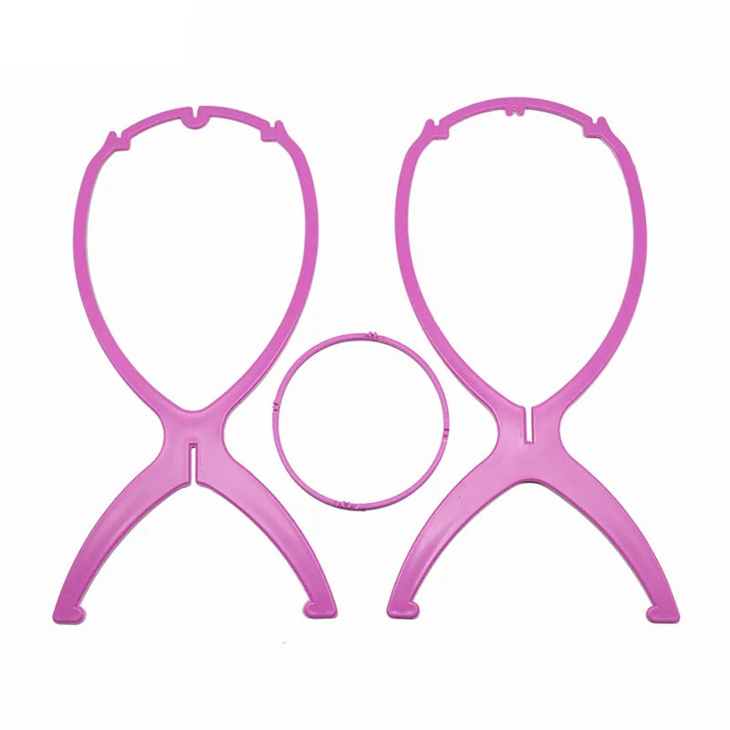 2 pcs stand 36cm Desk Stand Portable Wig Stand Wig Stands Portable Hair Wigs Hanger Salon Barber Hanging Hats Holder Display Stand