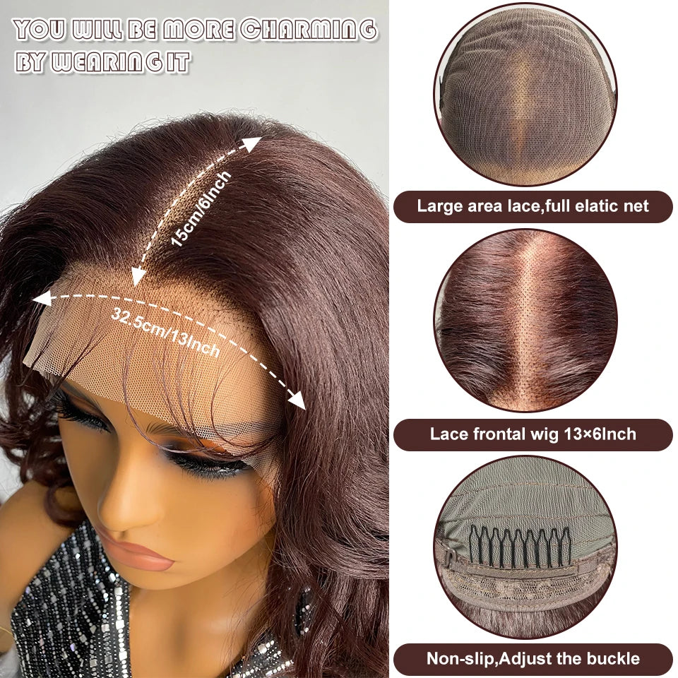 Latisha HD Synthetic Lace Front Wigs Curly Pre Plucked Lace Frontal Wig with Bangs for Women Highlight with Babyhair 24Inch Wigs