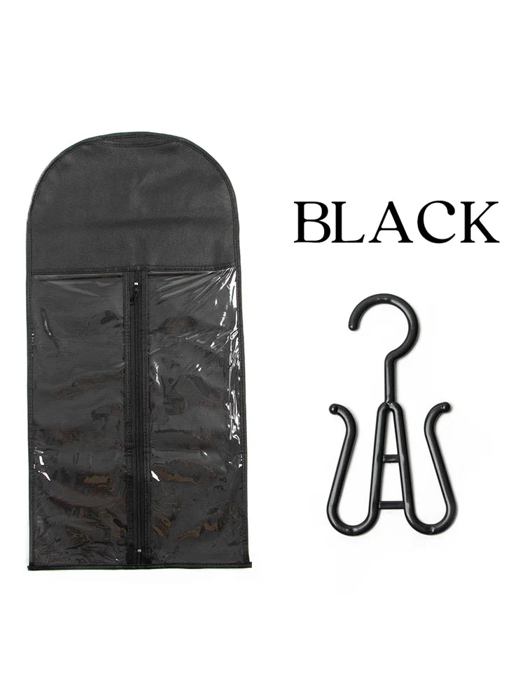 Wig storage Bags Hair Extensions and Accessories Storage Bag With Hanger For lace Hair Wigs Hair Extension Holder wig hanger With bag wigs Accessories