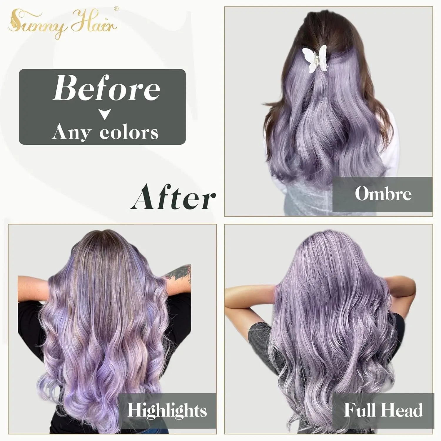 [NEW]VeSunny Tape In Hair Extensions and Accessories Human Hair Wigs Real Natural Hair Balayage Color #4-14-60 Skin Weft Straight Seamless Wig