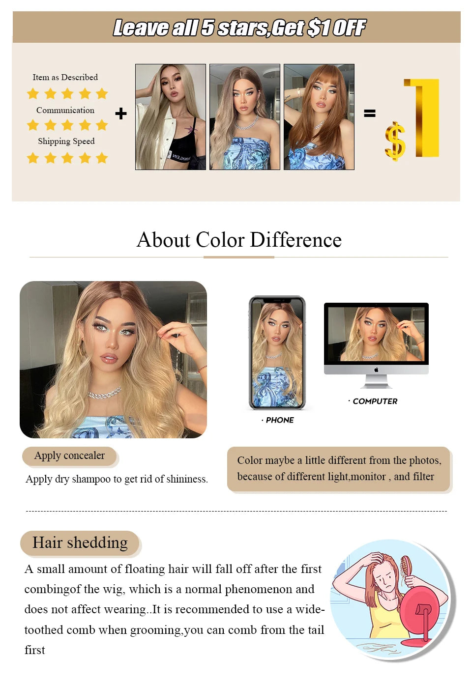 EASIHAIR Short Straight Bob Hair Wigs Synthetic Wig for Women Brown Straight Natural Wigs with Eight Character Daily Cosplay for Women Hair Style