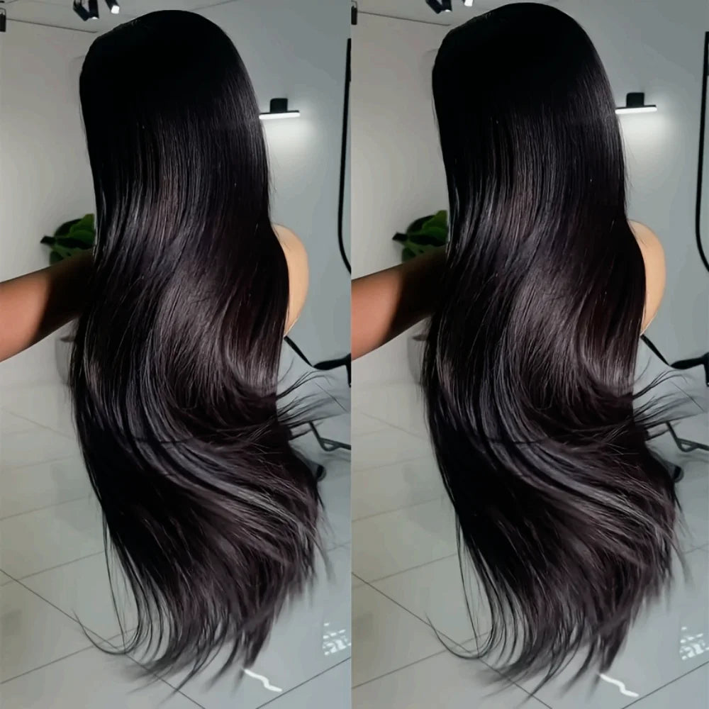 40 42 Inch Straight Human Hair Wigs 13x4 13x6 HD Lace Frontal Wig Human Hair Bone Straight Glueless 5*5 Lace Closure Wigs