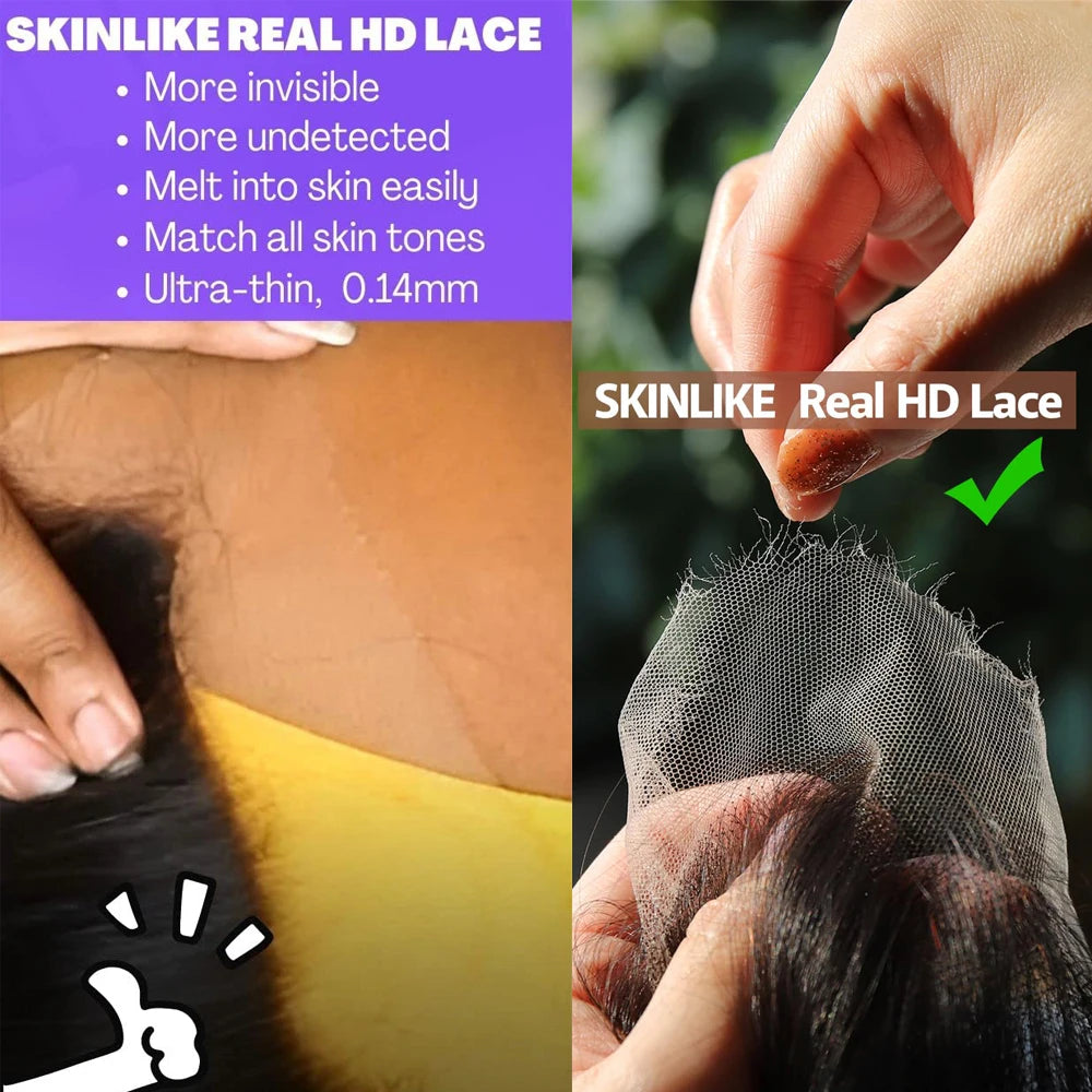 Afro Kinky Curly Human Wigs Brazilian 4x4 5x5 HD Lace Closure Human Hair 360 Transparent Lace Frontal 130Density Hair Extensions and Accessories Hair Style