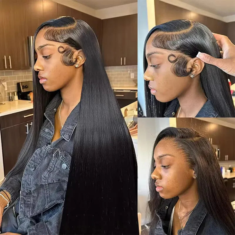 100% Malaysia Human Wigs Hair 13x6 Bone Straight Lace Front Human Wig 30 Inch 13x4 Lace Frontal Wigs for Women Pre Plucked