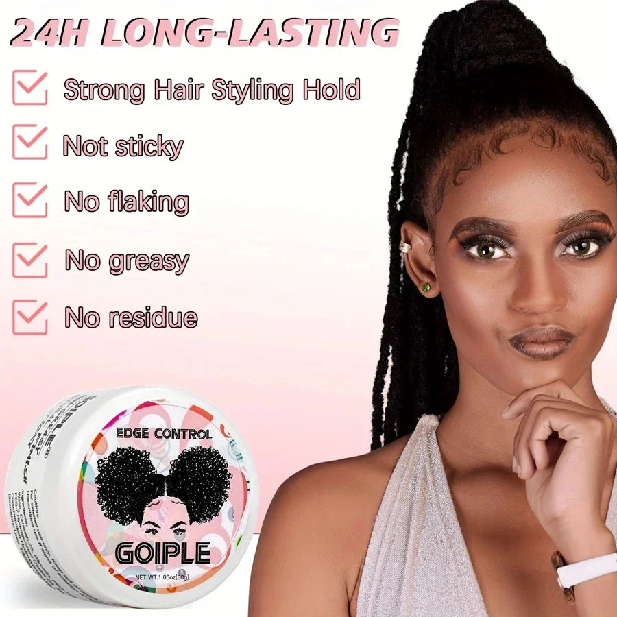 Wig Adhesive Double-ended Applicator Fast-dry Invisible Bonding, Hair Wigs Wax Stick Smoothing Broken Hair & Edge Control Wax for Wigs