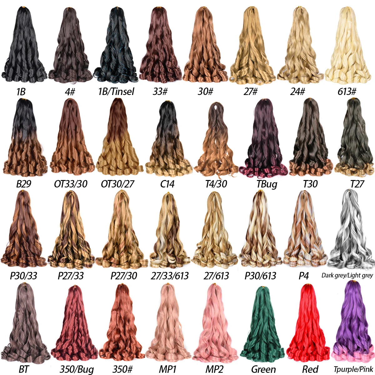 French Curly Braiding Hair Wigs Pre Stretched Bouncy Braiding Wig Hair Easy Braid Curl Braids, Lightweight Synthetic Wavy Hair Accessories and Extensions for Women